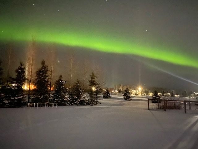 Northern lights, Aurora Borealis, light up the skies in many northern towns in Canada.