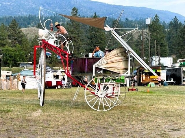 Bass Coast Festival in Merritt BC with interacted art for all to experience.
