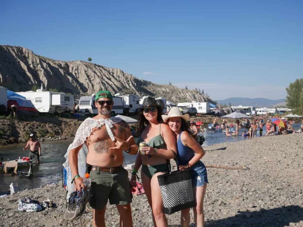 Camping at Moon Shadows Campground in Merritt BC in the Nicola valley Canada.