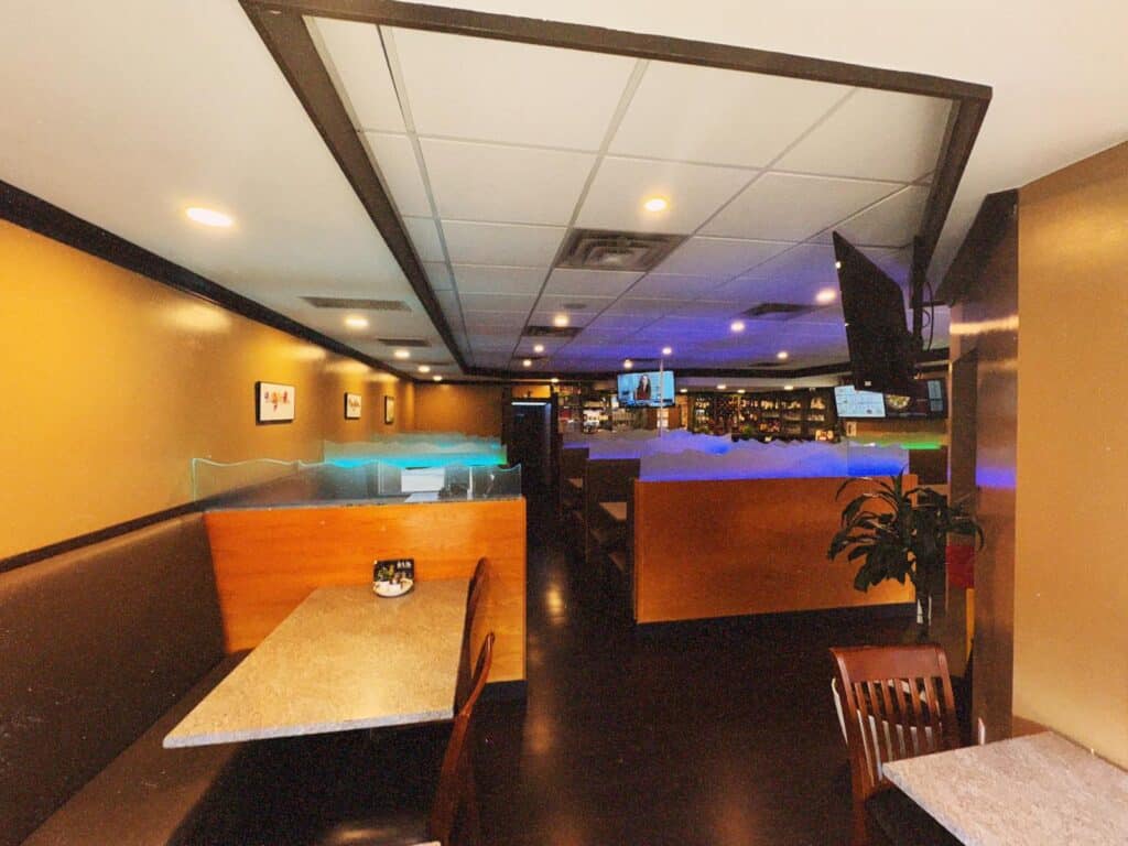 UK Spice seating and restaurant design